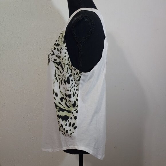 New CHASER M Wild Cats Strappy Back Tank Top - Picture 4 of 5